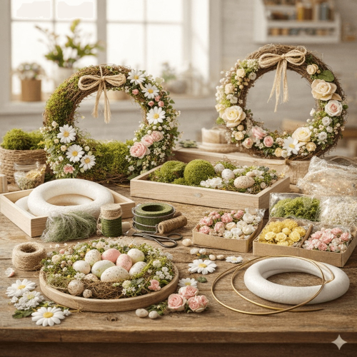 Decorațiuni pentru Masa de Paște și Coronițe Decorative